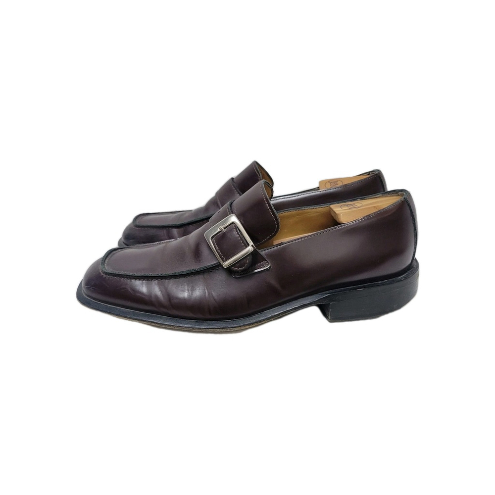 Coach Iverton Men's Leather Monk Strap Burgundy Dress Shoes #B0015 Size 9.5D - Picture 7 of 12